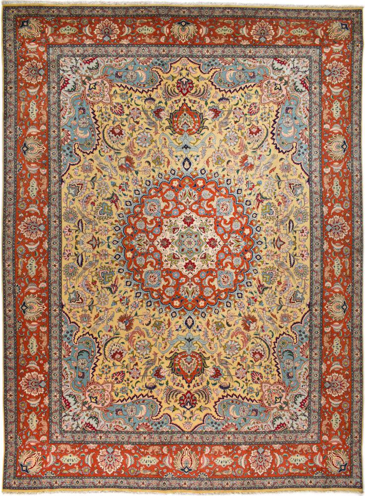 Tapete persa Tabriz 411x302 411x302, Tapete persa Atado à mão