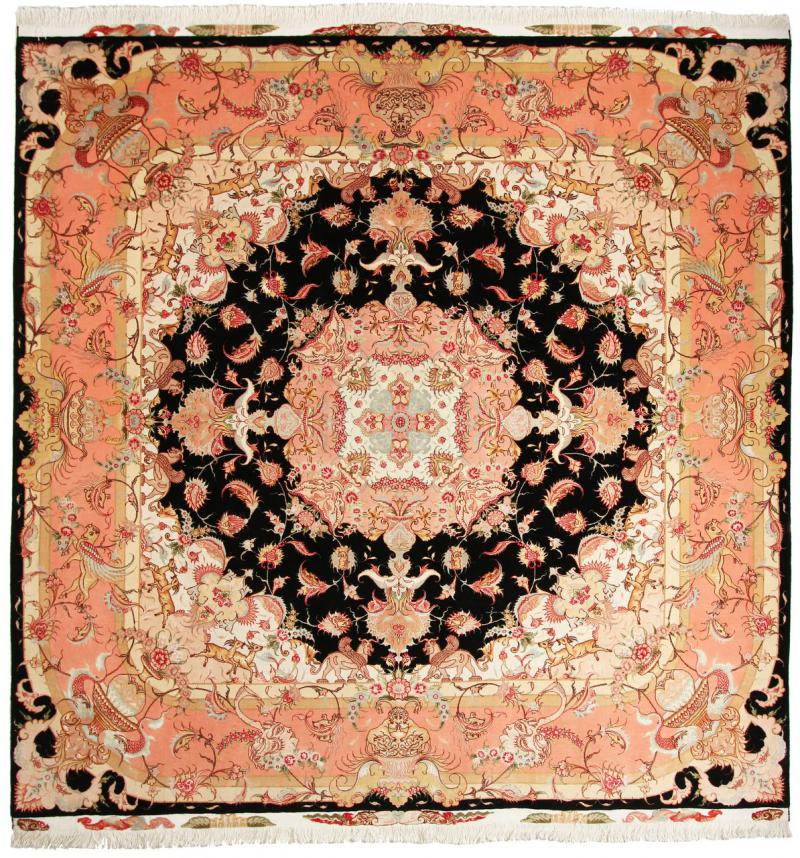 Persian Rug Tabriz 50Raj 253x248 253x248, Persian Rug Knotted by hand