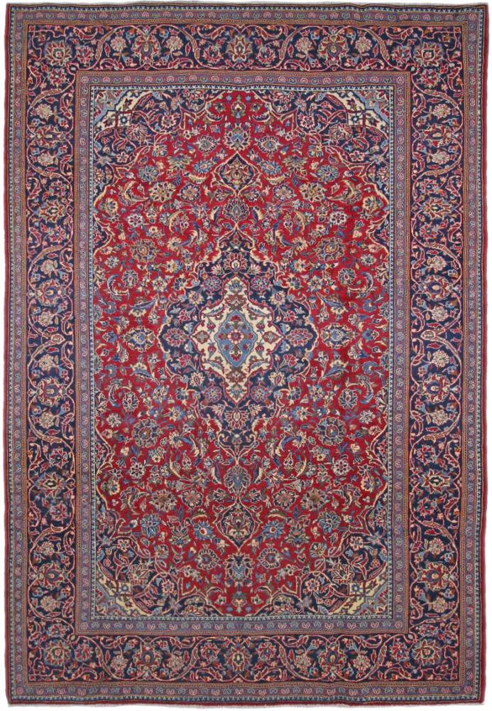 Tapete persa Keshan 354x251 354x251, Tapete persa Atado à mão
