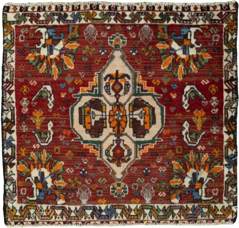 Tapis persan Shiraz 51x56 51x56, Tapis persan Noué à la main