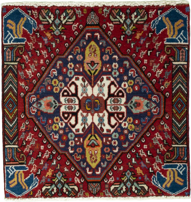 Persian Rug Shiraz 54x53 54x53, Persian Rug Knotted by hand