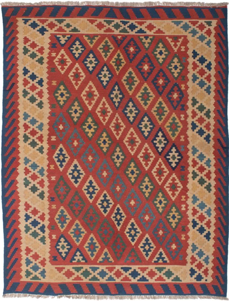 Tapete persa Kilim Fars 205x157 205x157, Tapete persa Tecido à mão