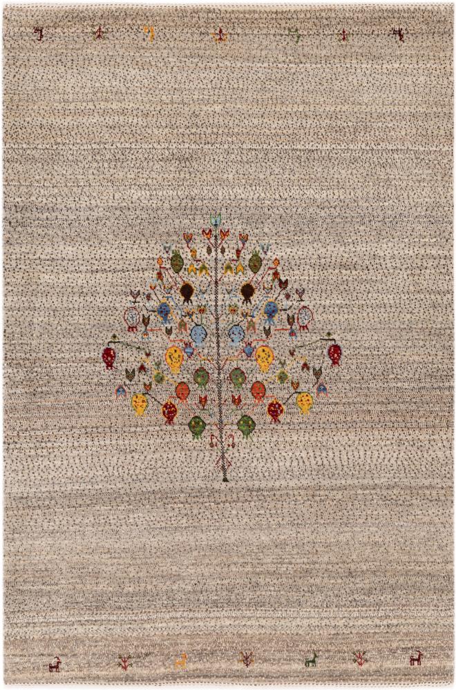 Tapete persa Persa Gabbeh Kashkuli Banafsheh 181x119 181x119, Tapete persa Atado à mão