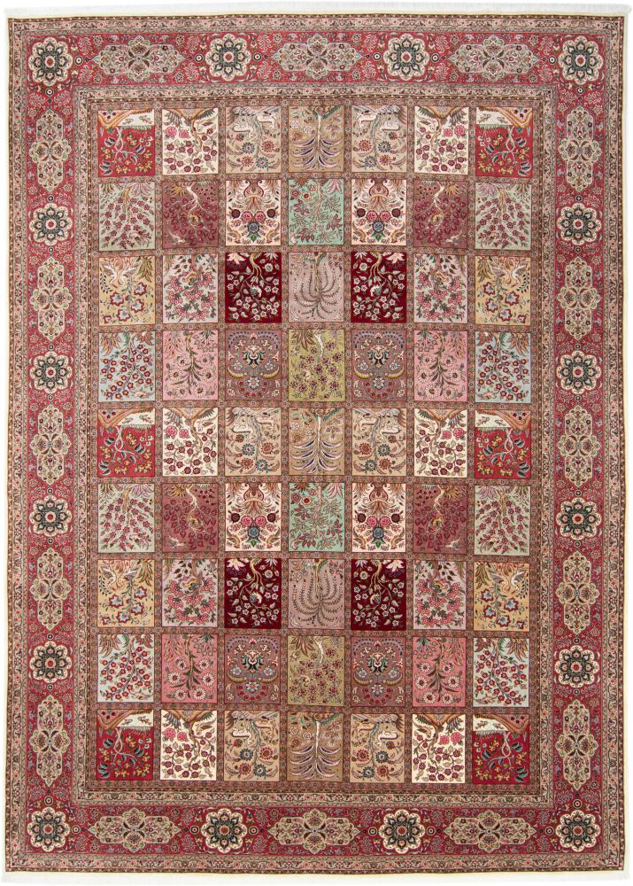 Tapete persa Tabriz 50Raj 12'11"x9'2" 12'11"x9'2", Tapete persa Atado à mão