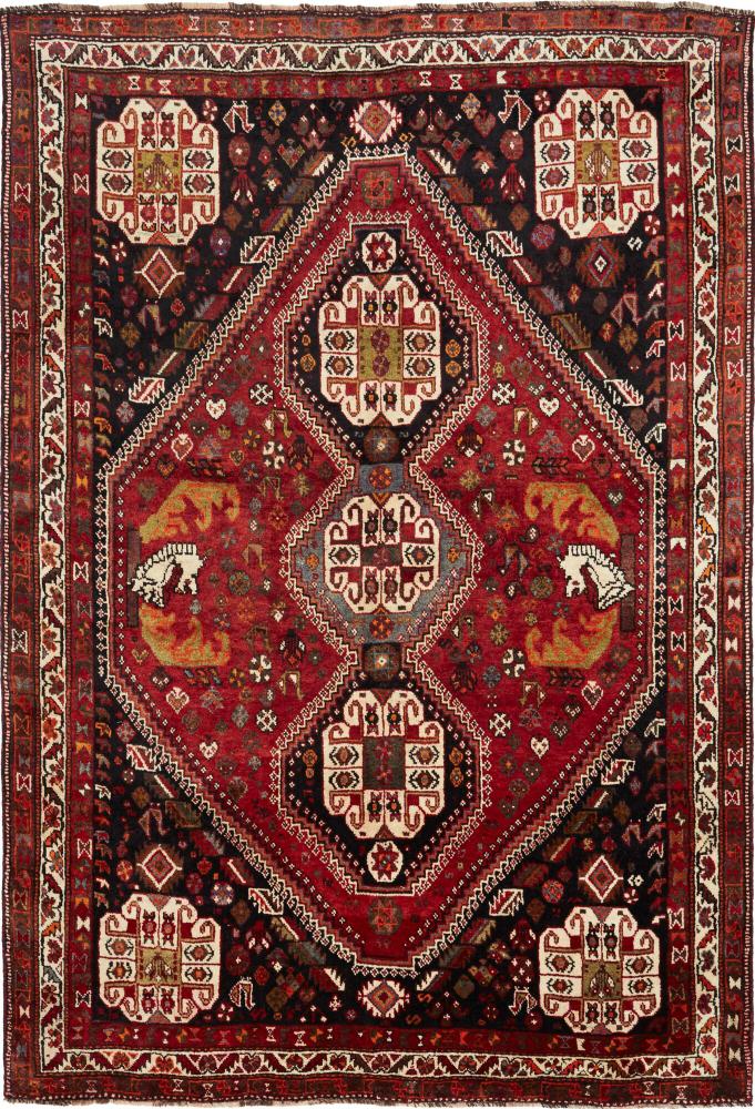 Tapis persan Shiraz 269x183 269x183, Tapis persan Noué à la main