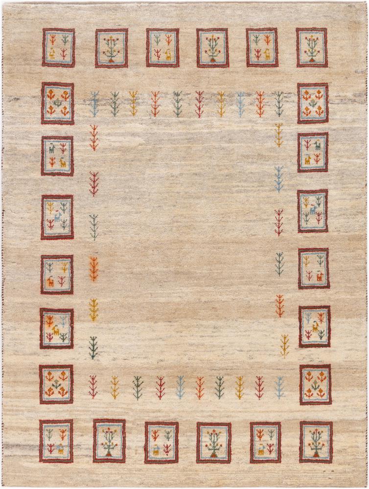 Tapis persan Persan Gabbeh Pure 196x147 196x147, Tapis persan Noué à la main
