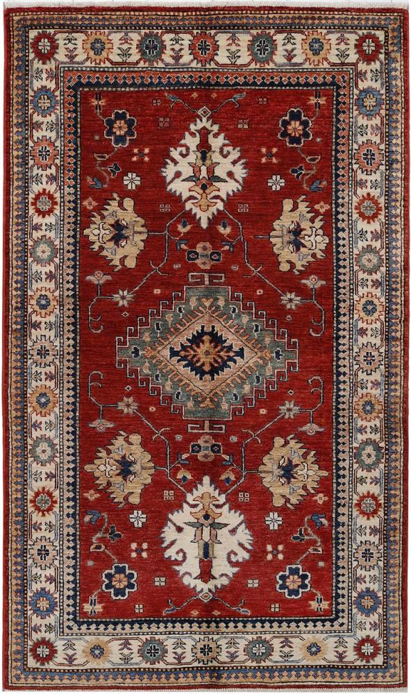 Afghansk tæppe Kazak 195x117 195x117, Persisk tæppe Knyttet i hånden