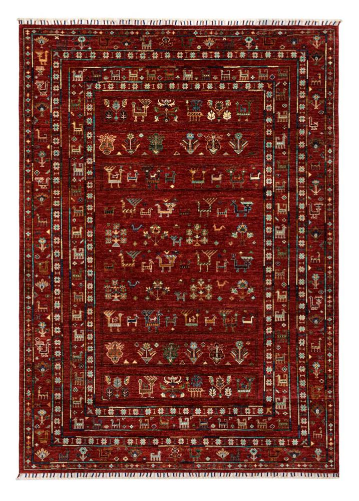 Alfombra afgana Arijana Shaal 246x179 246x179, Alfombra persa Anudado a mano