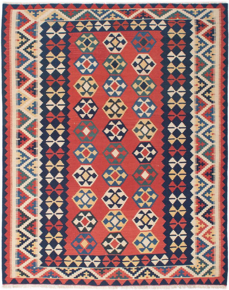 Tapete persa Kilim Fars 6'5"x5'1" 6'5"x5'1", Tapete persa Tecido à mão