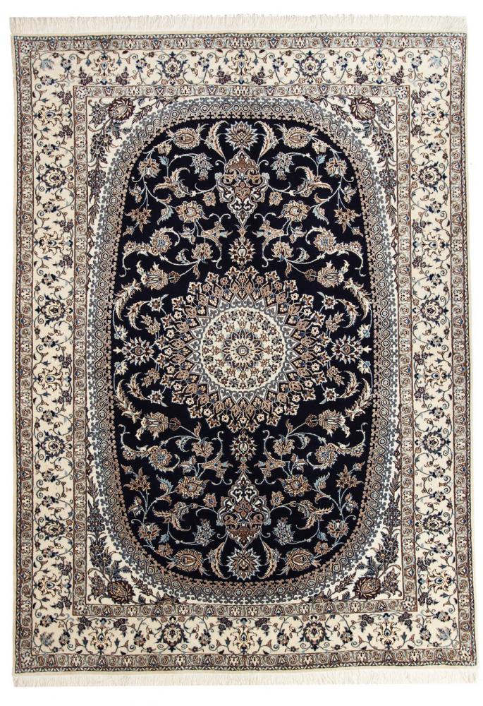 Persisk tæppe Nain 6La 221x157 221x157, Persisk tæppe Knyttet i hånden