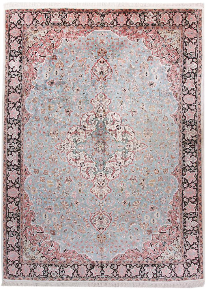 Tappeto indiano Cachemire di Seta 344x250 344x250, Tappeto persiano Annodato a mano