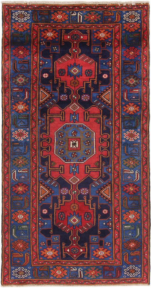 Persian Rug Hamadan 239x124 239x124, Persian Rug Knotted by hand