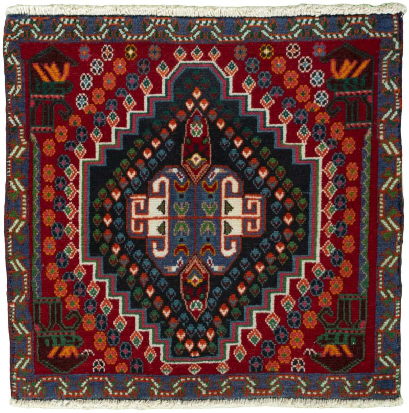 Tappeto persiano Shiraz 58x59 58x59, Tappeto persiano Annodato a mano