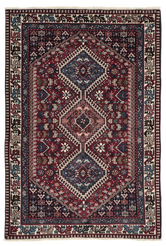 Tapis persan Yalameh 158x107 158x107, Tapis persan Noué à la main