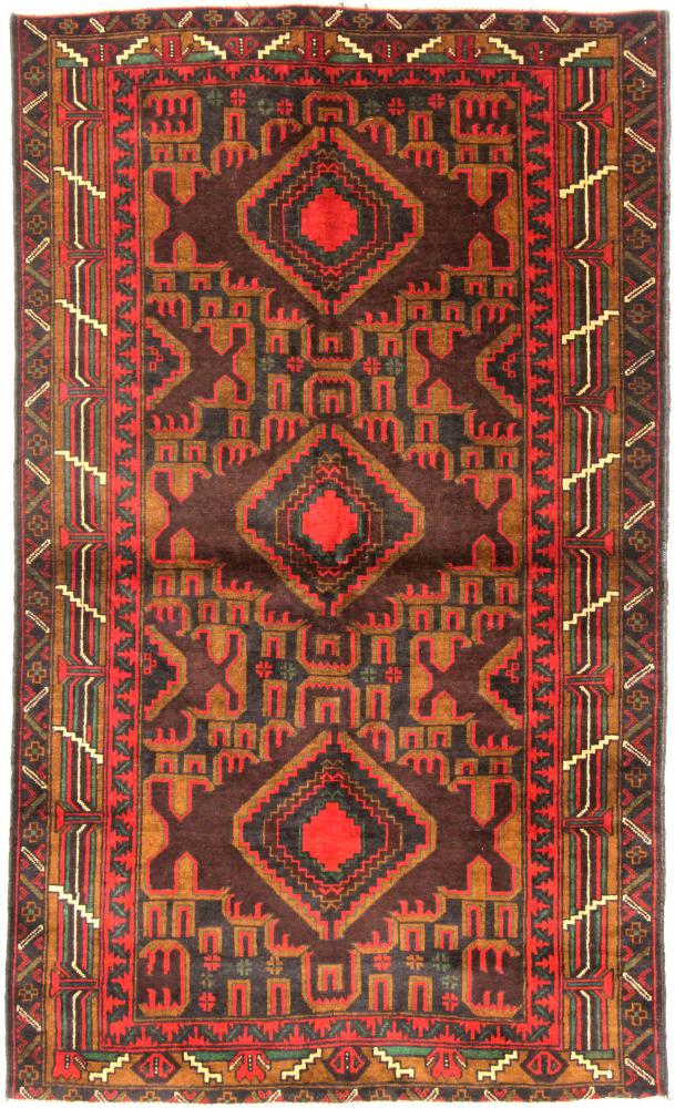 Tapete afegão Balúchi 195x116 195x116, Tapete persa Atado à mão
