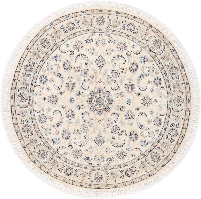 Alfombra persa Nain 9La 148x148 148x148, Alfombra persa Anudado a mano