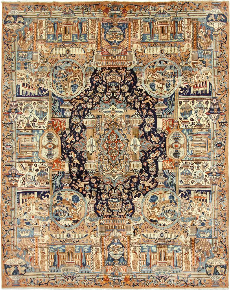 Tappeto persiano Kaschmar 371x296 371x296, Tappeto persiano Annodato a mano