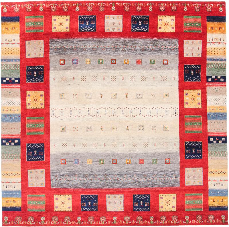Indo rug Gabbeh Loribaft 250x250 250x250, Persian Rug Knotted by hand