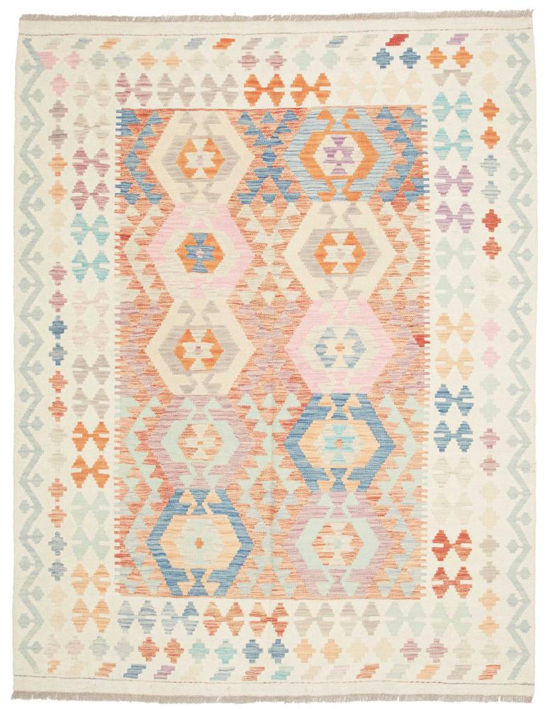 Tapis afghan Kilim Afghan 202x156 202x156, Tapis persan Tissé à la main