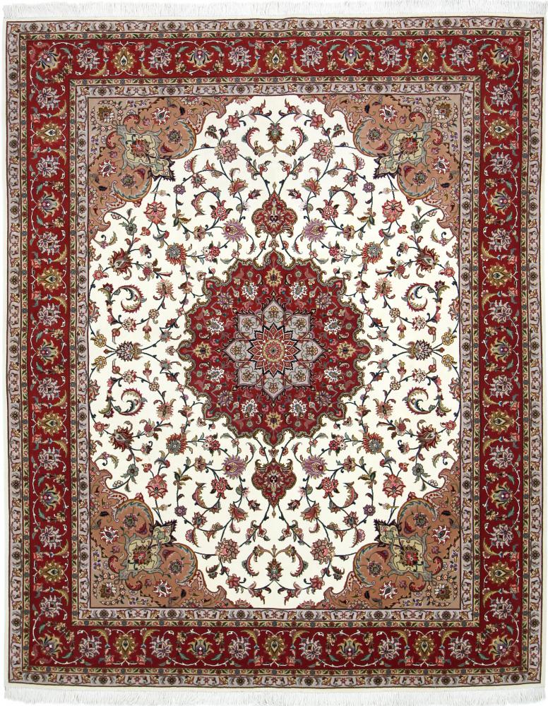 Tapete persa Tabriz 50Raj 258x208 258x208, Tapete persa Atado à mão