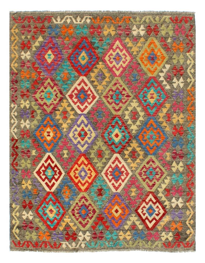 Afghan rug Kilim Afghan 7'8"x5'7" 7'8"x5'7", Persian Rug Woven by hand
