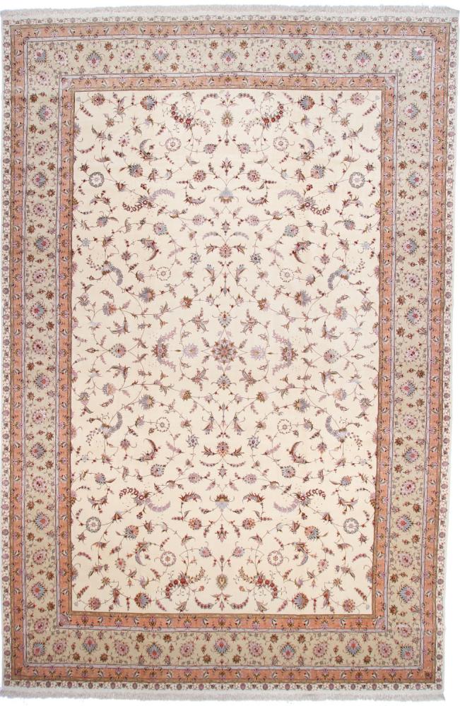 Persian Rug Tabriz 60Raj Silk Warp 19'7"x13'0" 19'7"x13'0", Persian Rug Knotted by hand