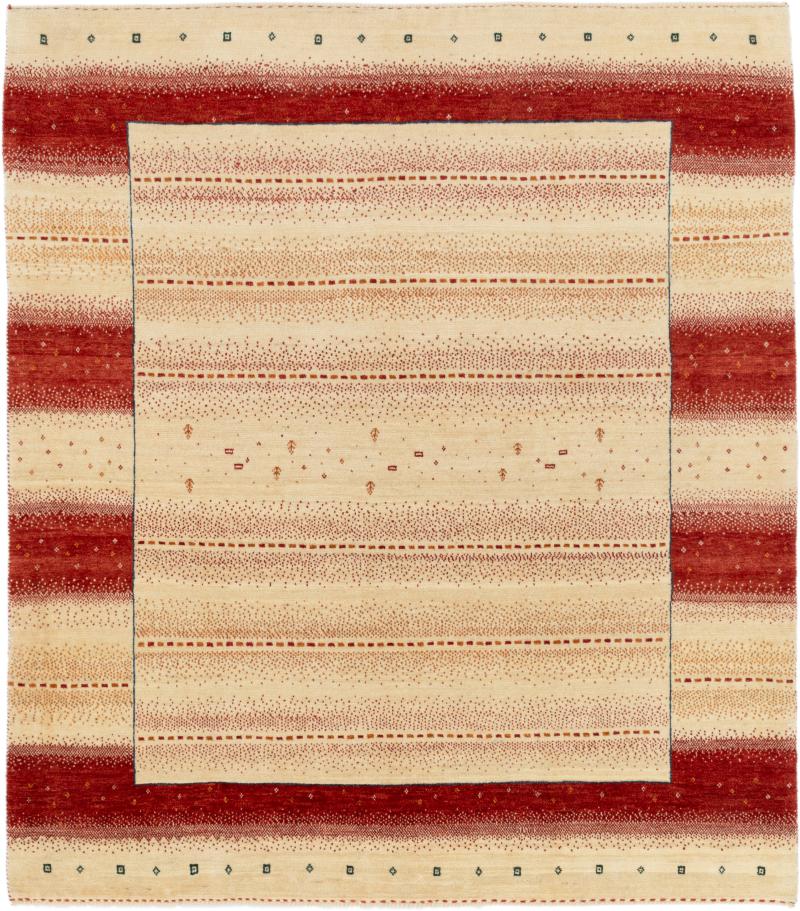 Persian Rug Persian Gabbeh Loribaft 201x179 201x179, Persian Rug Knotted by hand