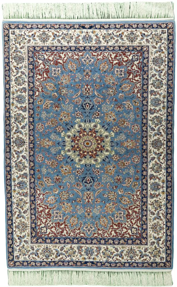 Tapete persa Isfahan Fio de Seda 155x107 155x107, Tapete persa Atado à mão