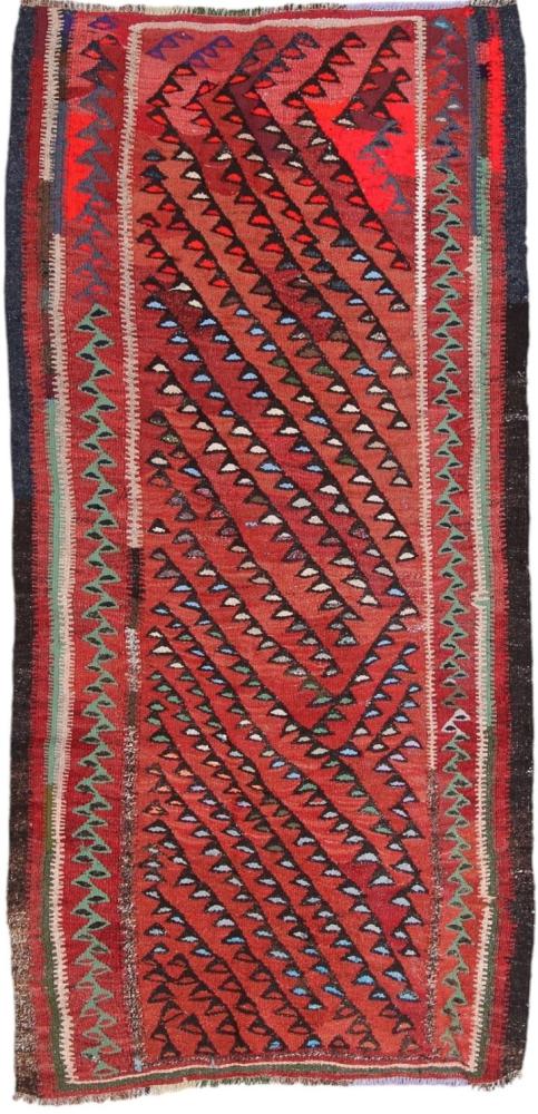 Perzisch tapijt Kilim Fars Antiek 291x141 291x141, Perzisch tapijt Handgeweven
