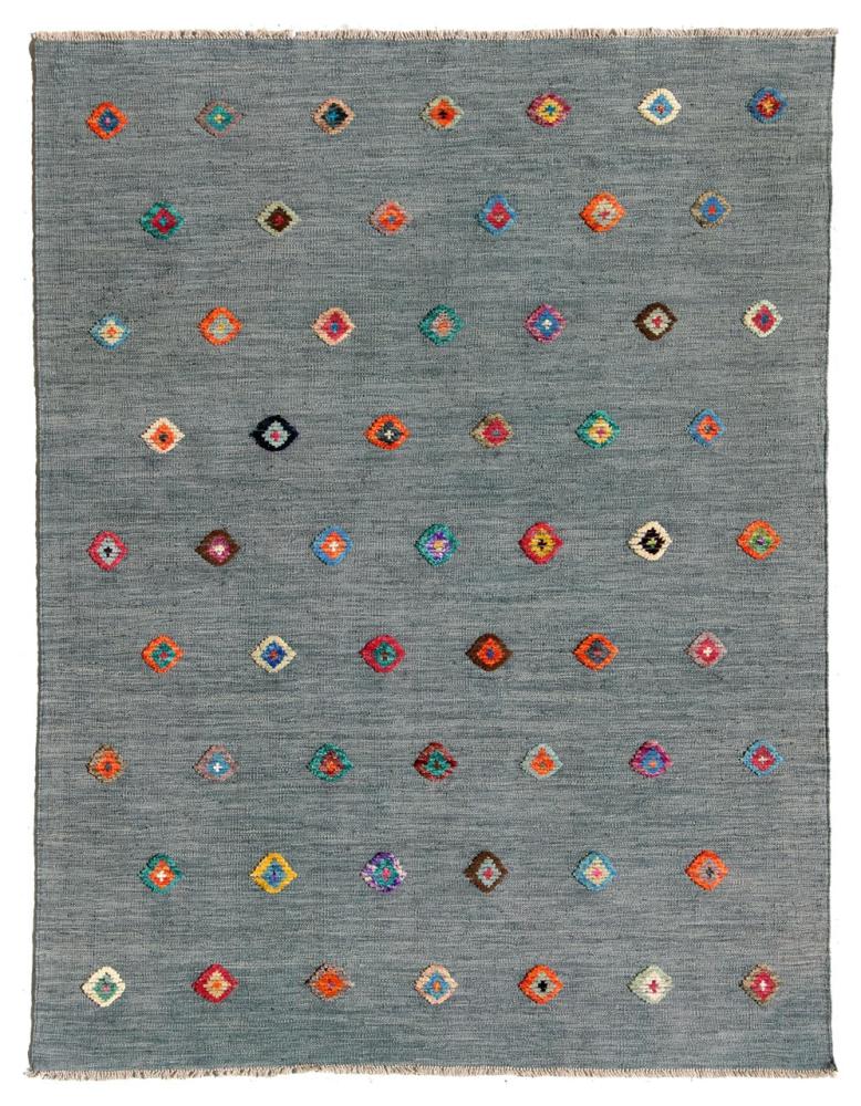 Alfombra afgana Kilim Afghan Nimbaft Edition 195x150 195x150, Alfombra persa Tejido a mano