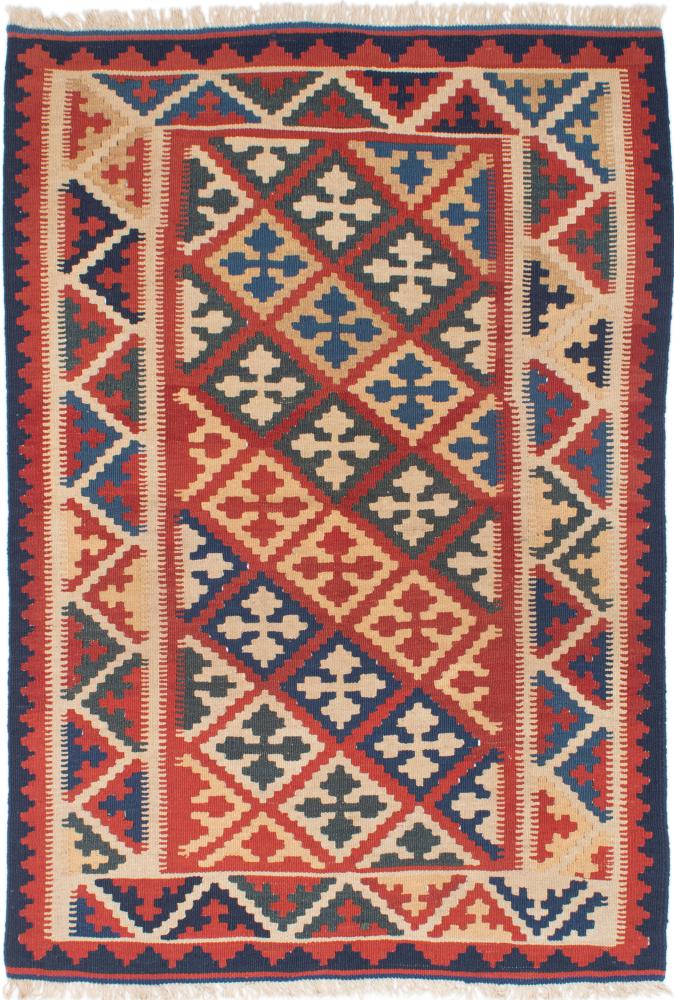 Tapete persa Kilim Fars 5'3"x3'8" 5'3"x3'8", Tapete persa Tecido à mão