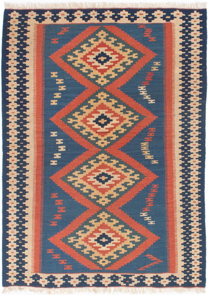 Tapete persa Kilim Fars 4'9"x3'6" 4'9"x3'6", Tapete persa Tecido à mão