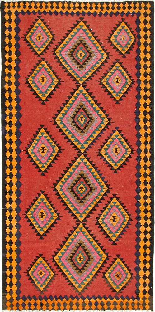 Tapete persa Kilim Fars Azerbaijan Antigo 365x182 365x182, Tapete persa Tecido à mão