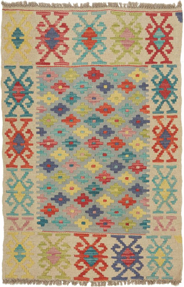 Tapete afegão Kilim Afegão 96x59 96x59, Tapete persa Tecido à mão