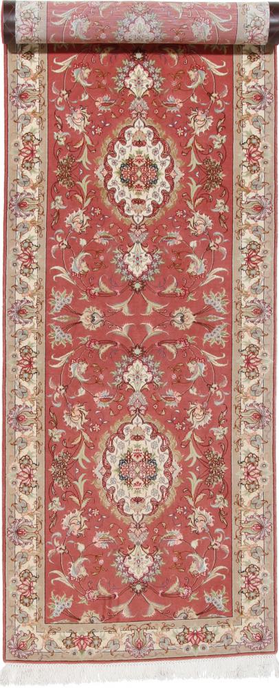 Tapete persa Tabriz 50Raj 319x85 319x85, Tapete persa Atado à mão
