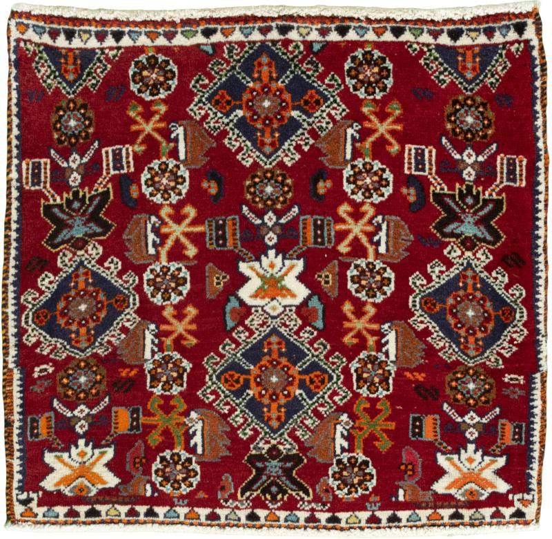 Persialainen matto Shiraz 64x71 64x71, Persialainen matto Solmittu käsin