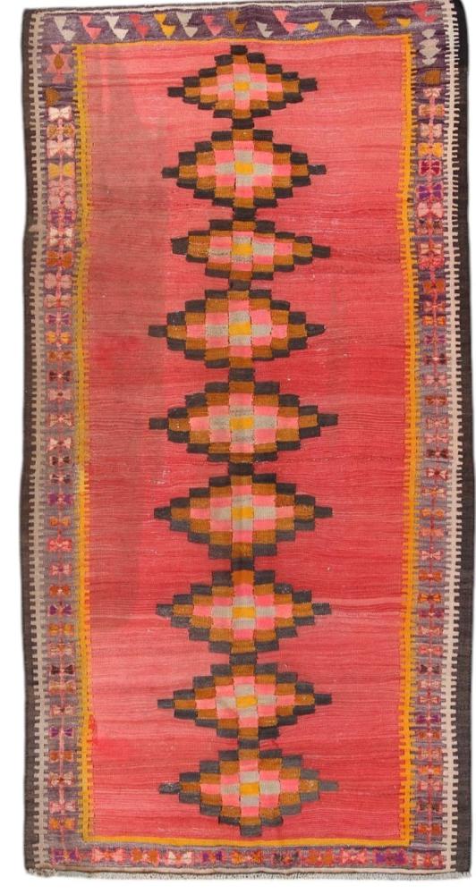 Perzisch tapijt Kilim Fars Antiek 261x134 261x134, Perzisch tapijt Handgeweven