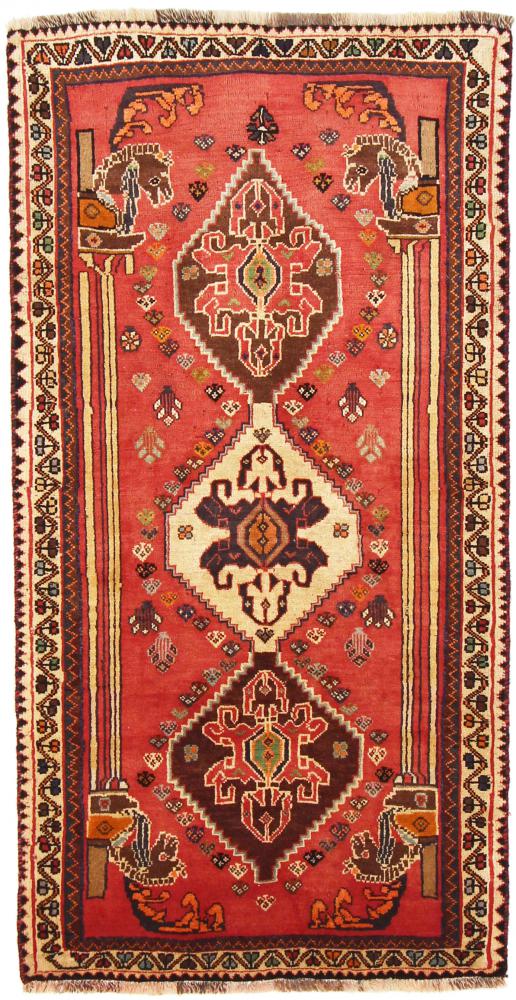 Tapete persa Ghashghai 165x87 165x87, Tapete persa Atado à mão