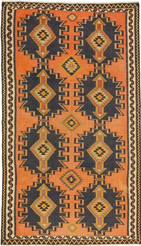 Tapete persa Kilim Fars Azerbaijan Antigo 285x157 285x157, Tapete persa Tecido à mão