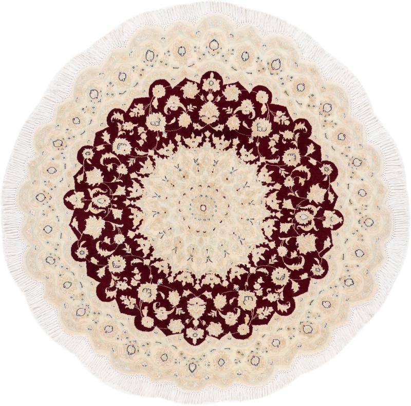 Alfombra persa Nain 9La 150x150 150x150, Alfombra persa Anudado a mano