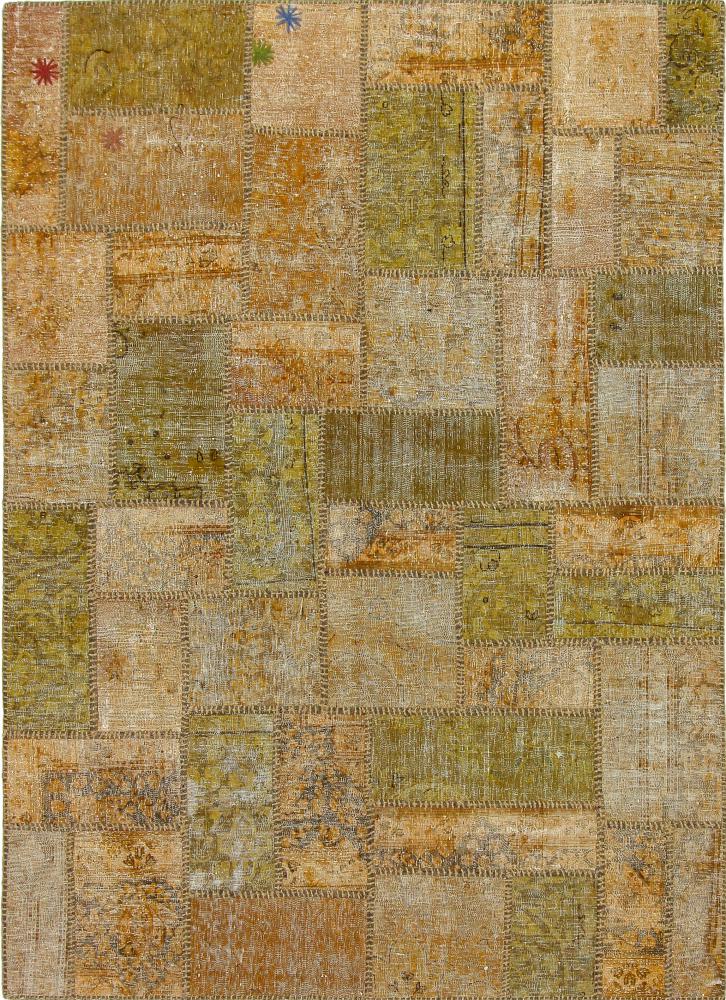 Tapete persa Patchwork 220x160 220x160, Tapete persa Atado à mão