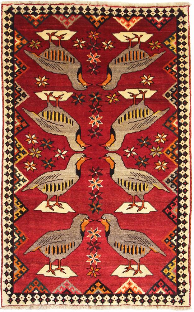 Tapete persa Ghashghai 167x105 167x105, Tapete persa Atado à mão