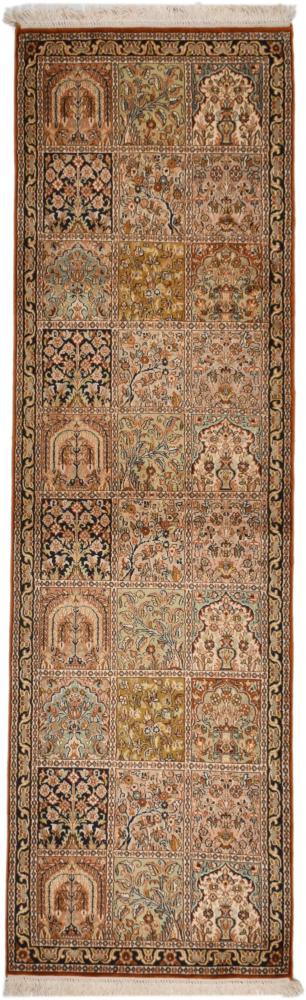 Tappeto indiano Cachemire di Seta 207x61 207x61, Tappeto persiano Annodato a mano
