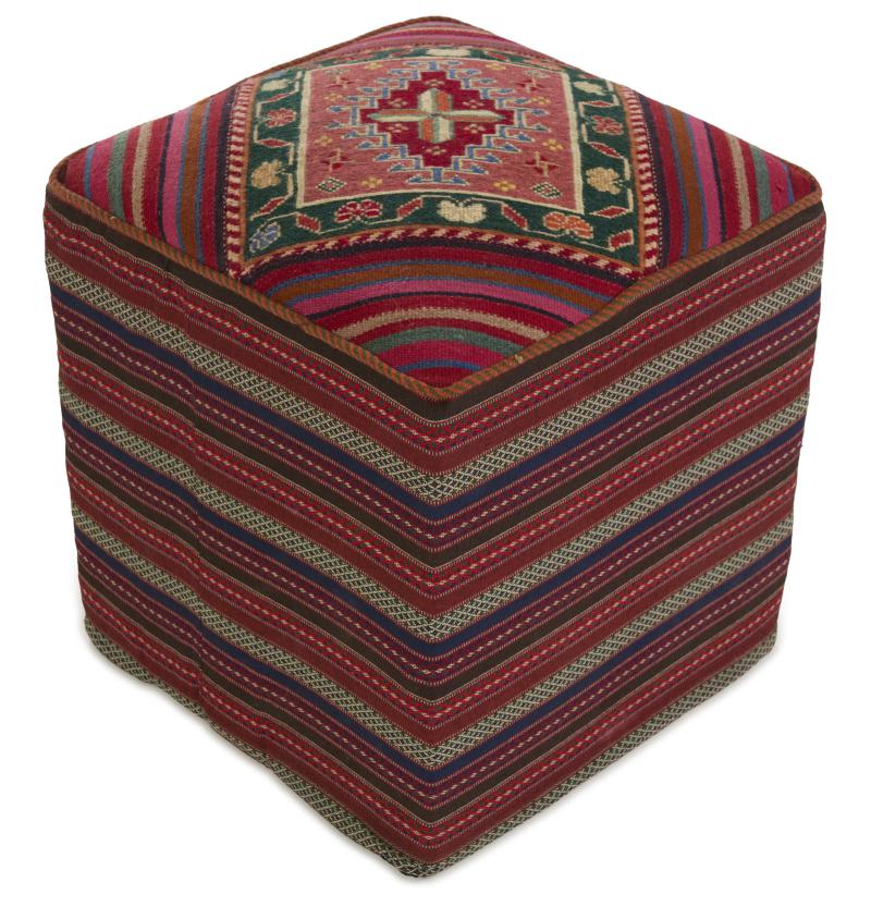 Tappeto persiano Kilim Sitz Hocker 51x51 51x51, Tappeto persiano Annodato a mano