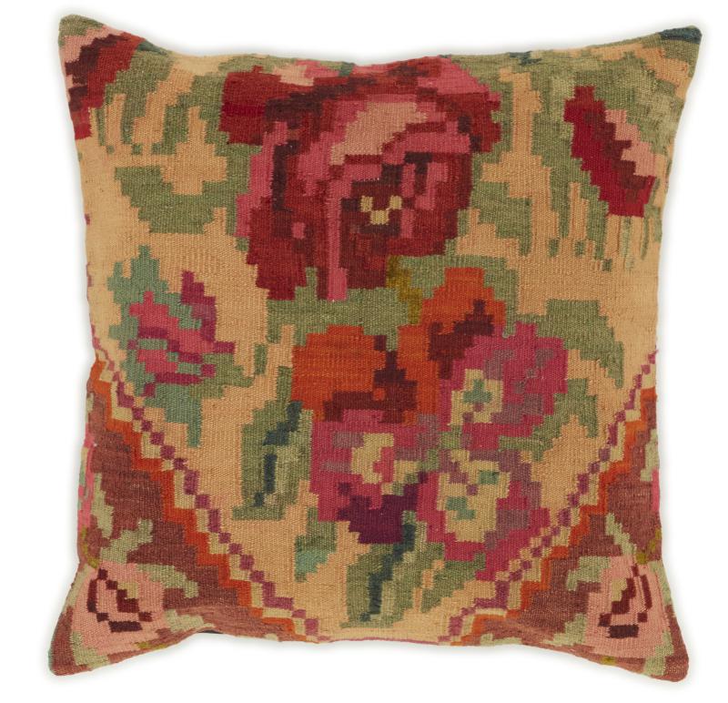 Indisk matta Kilim Rosen Kissen 64x66 64x66, Persisk matta handvävd 