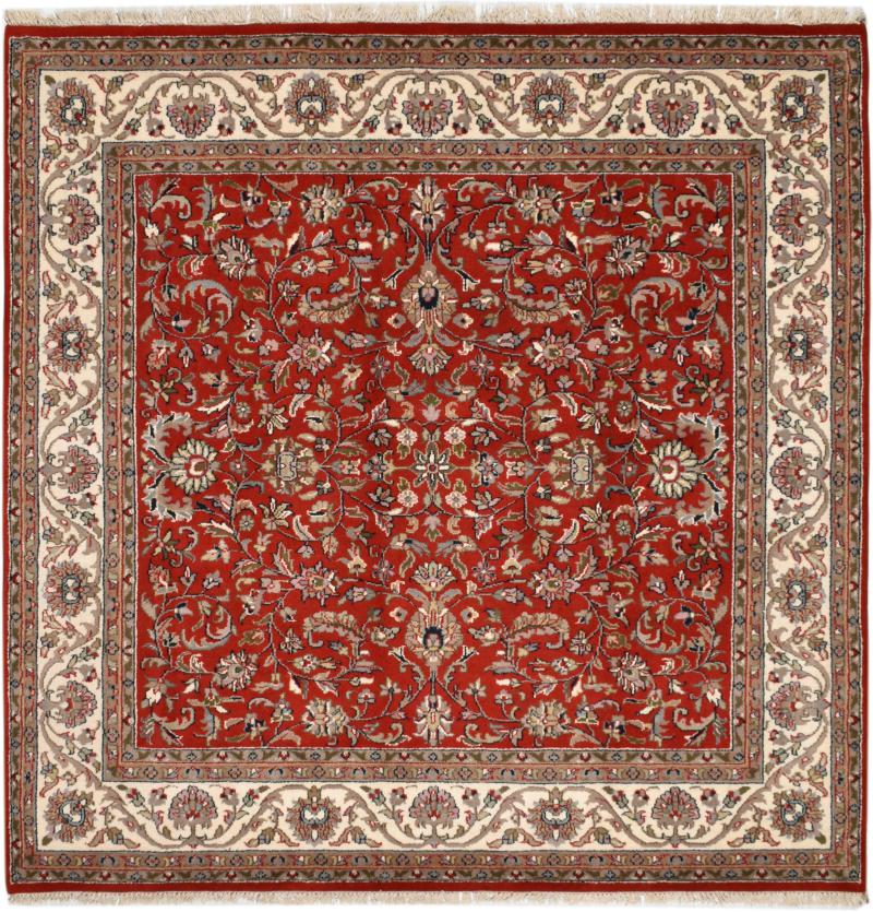 Indo rug Indo Isfahan 198x198 198x198, Persian Rug Knotted by hand