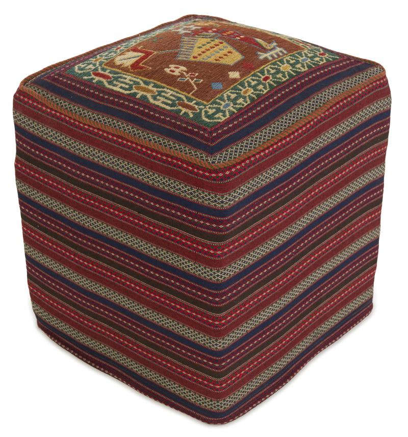 Persisk teppe Kelim Sitz Hocker 49x51 49x51, Persisk teppe Knyttet for hånd