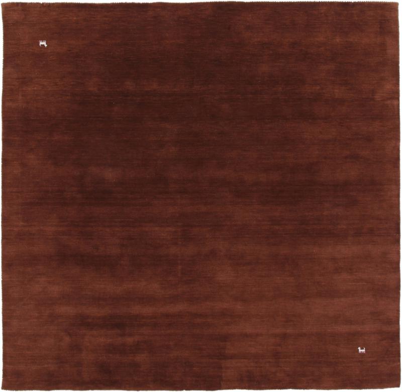 Intialainen matto Loom Gabbeh Brown 253x244 253x244, Persialainen matto Loom käsinsolmittu