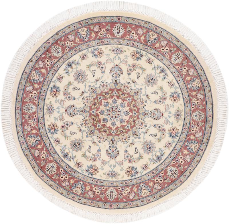 Persian Rug Tabriz 50Raj 4'11"x4'11" 4'11"x4'11", Persian Rug Knotted by hand