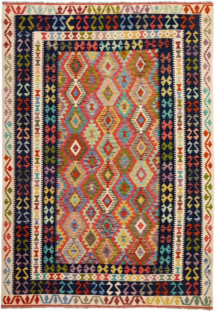 Tapete afegão Kilim Afegão 291x205 291x205, Tapete persa Tecido à mão